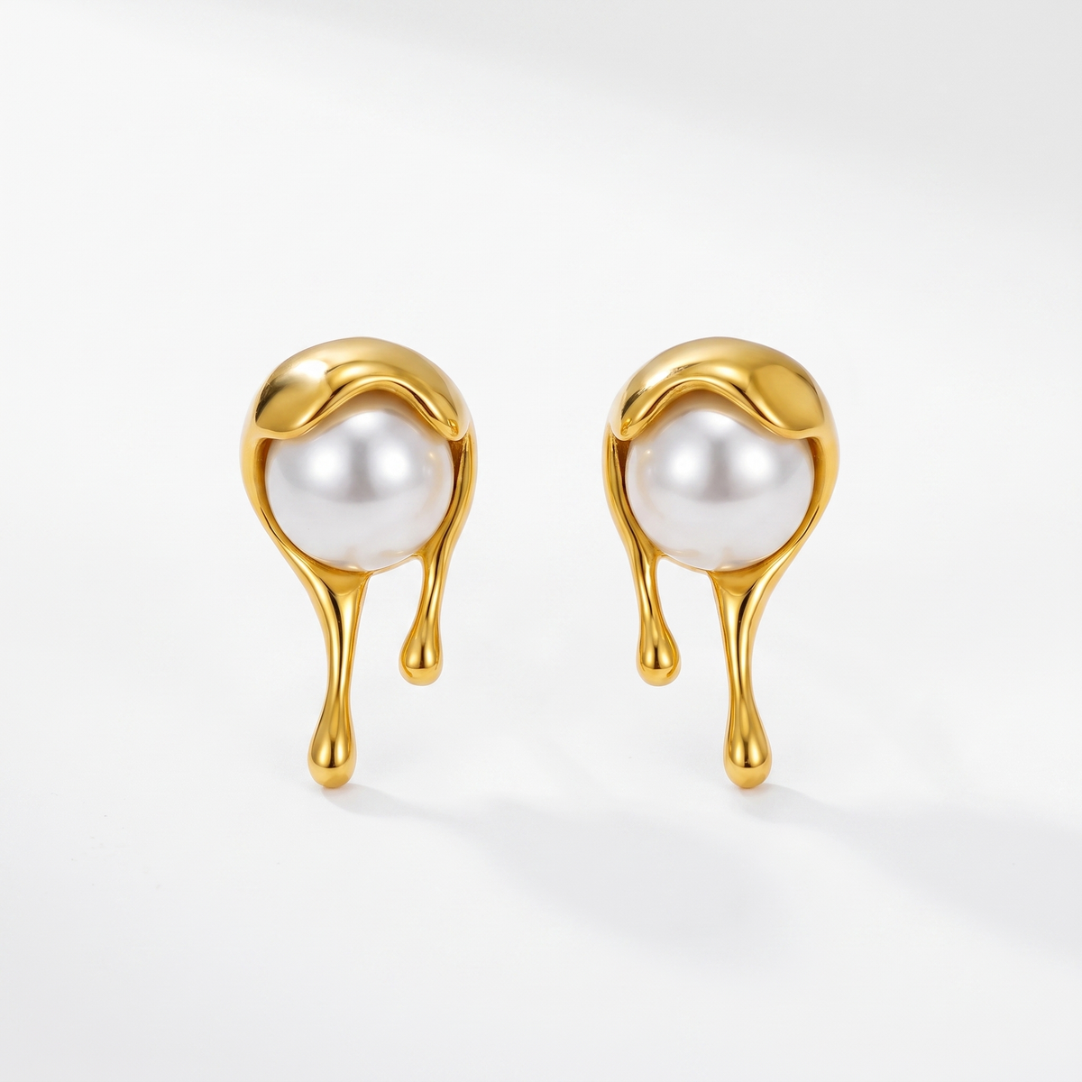 Molten Pearl Earrings