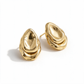 Molten Teardrop Studs