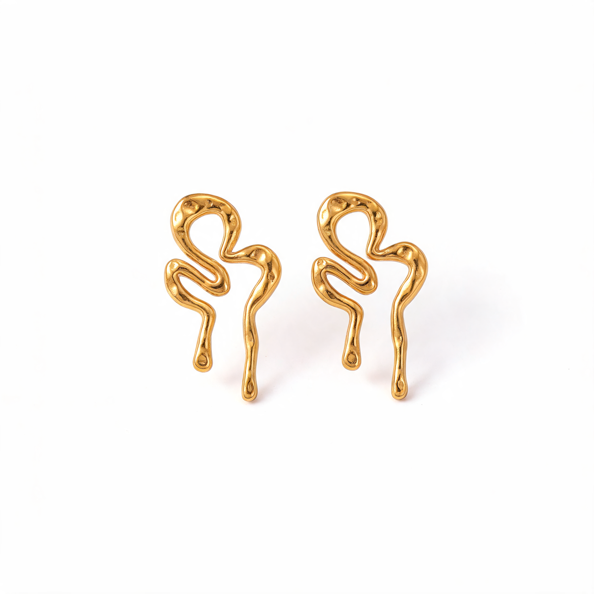 Molten Squiggle Earrings