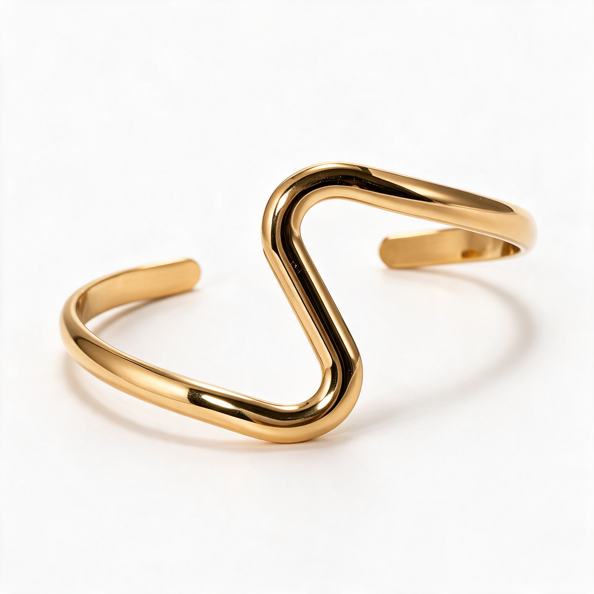 Wire Wave Cuff Bracelet