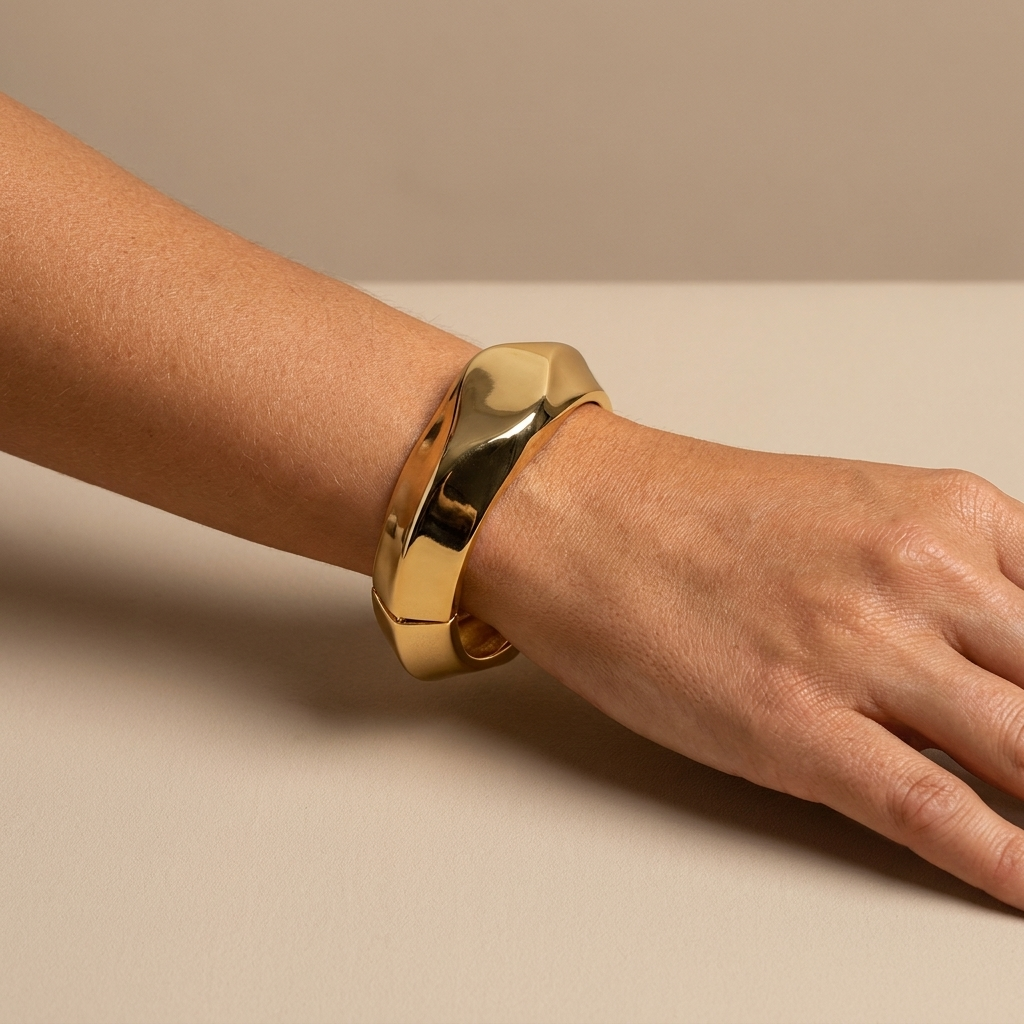 Chunky Faceted Bangle