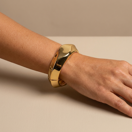 Chunky Faceted Bangle