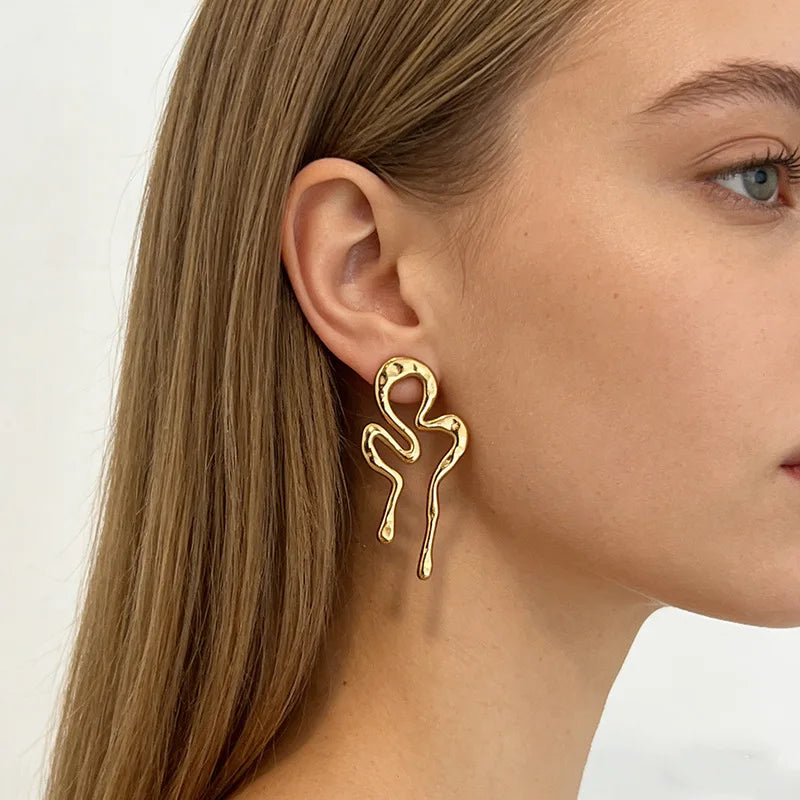 Molten Squiggle Earrings